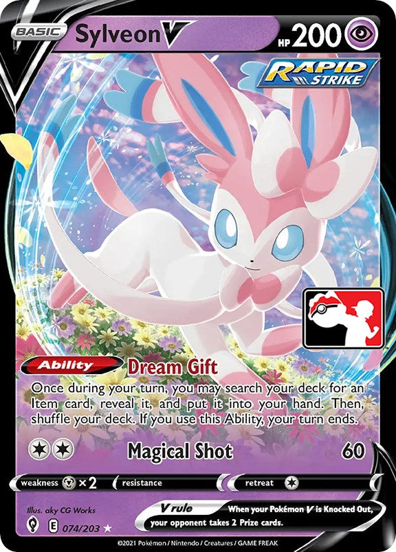 Sylveon V (074/203) [Prize Pack Series One] | Cracking-Singles