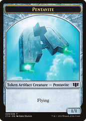 Myr // Pentavite Double-sided Token [Commander 2014 Tokens] | Cracking-Singles