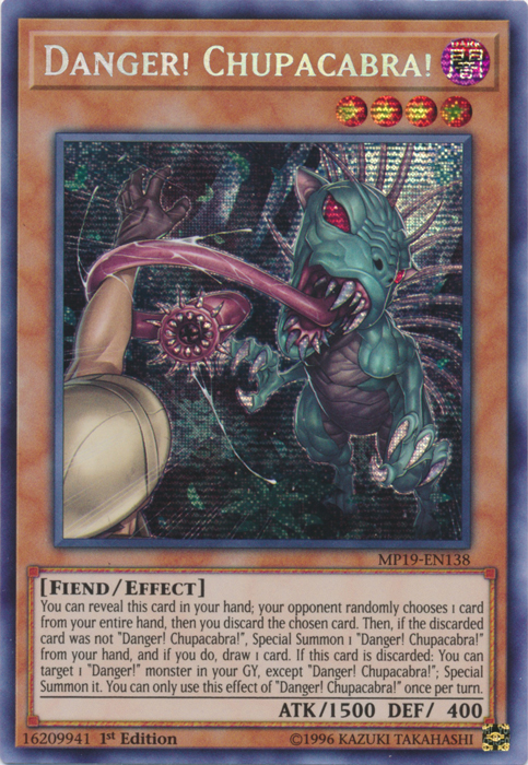 Danger! Chupacabra! [MP19-EN138] Prismatic Secret Rare | Cracking-Singles