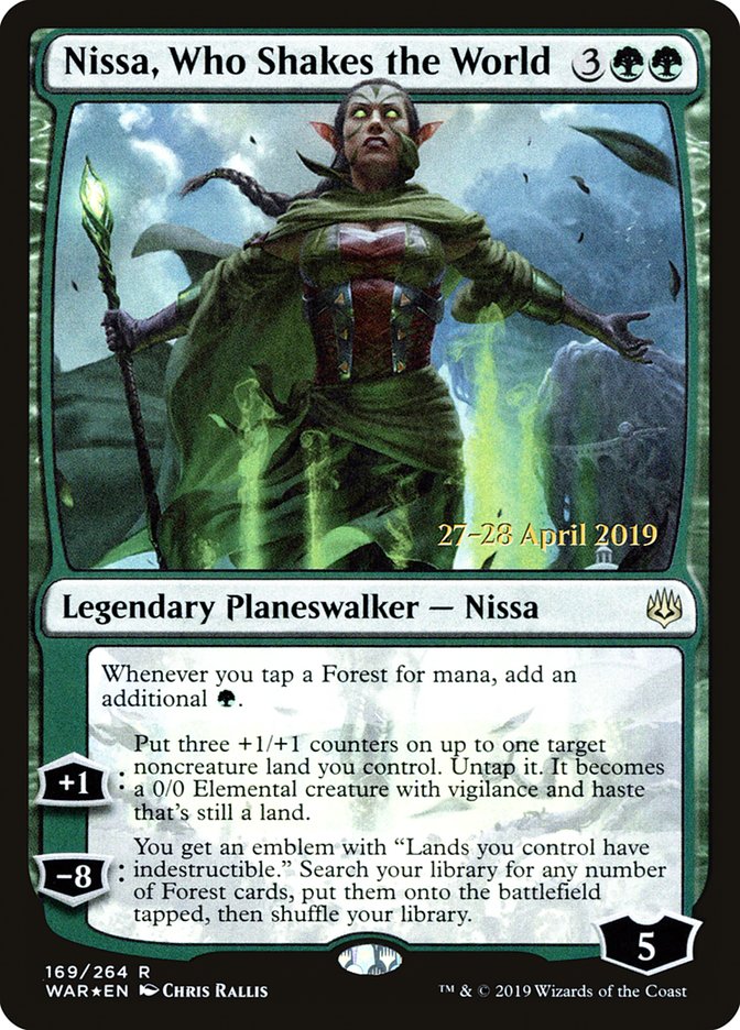 Nissa, Who Shakes the World  [War of the Spark Prerelease Promos] | Cracking-Singles