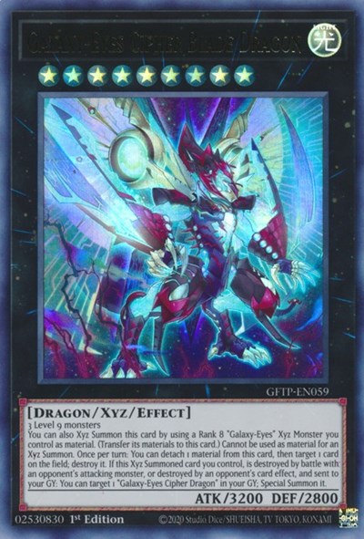 Galaxy-Eyes Cipher Blade Dragon [GFTP-EN059] Ultra Rare | Cracking-Singles