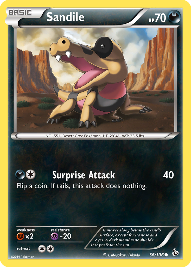 Sandile (56/106) [XY: Flashfire] | Cracking-Singles