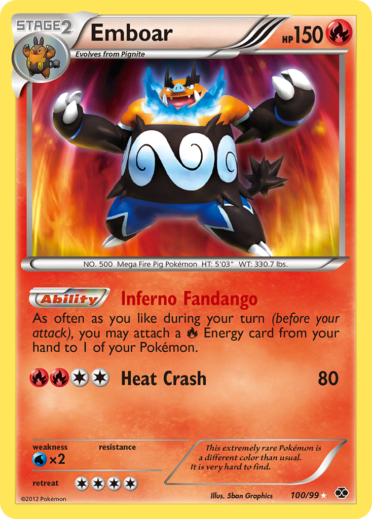 Emboar (100/99) [Black & White: Next Destinies] | Cracking-Singles