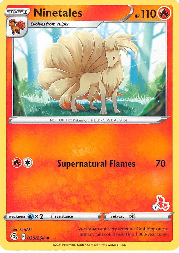 Ninetales (30/264) (Cinderace Stamp #7) [Battle Academy 2022] | Cracking-Singles