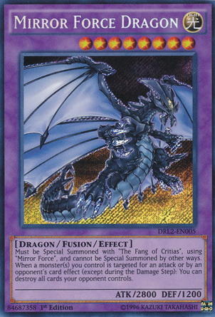 Mirror Force Dragon [DRL2-EN005] Secret Rare | Cracking-Singles