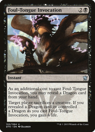 Foul-Tongue Invocation [Dragons of Tarkir] | Cracking-Singles