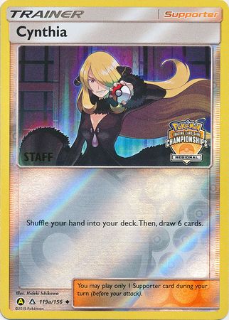 Cynthia (119a/156) (Regional Championship Promo Staff) [Sun & Moon: Ultra Prism] | Cracking-Singles