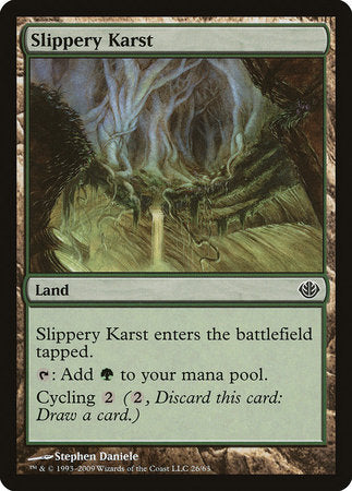 Slippery Karst [Duel Decks: Garruk vs. Liliana] | Cracking-Singles