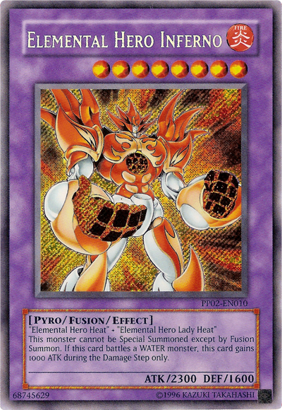 Elemental Hero Inferno [PP02-EN010] Secret Rare | Cracking-Singles