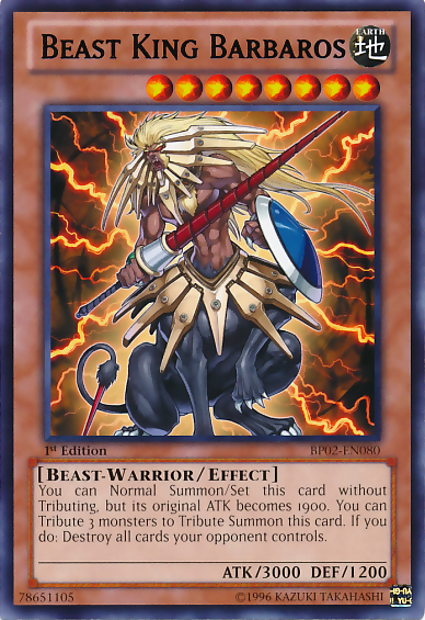 Beast King Barbaros [BP02-EN080] Rare | Cracking-Singles