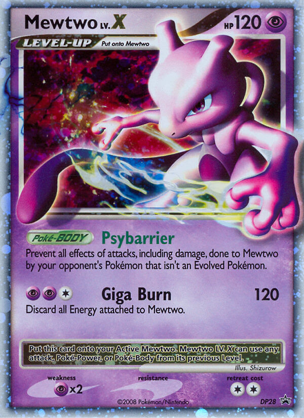 Mewtwo LV.X (DP28) [Diamond & Pearl: Black Star Promos] | Cracking-Singles