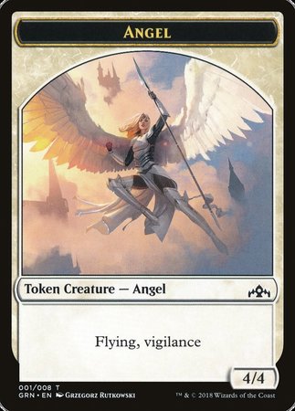 Angel Token [Guilds of Ravnica Tokens] | Cracking-Singles