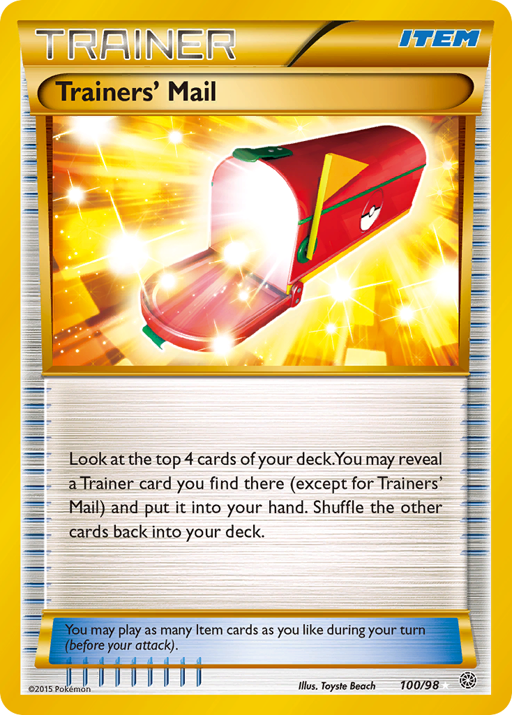 Trainers' Mail (100/98) [XY: Ancient Origins] | Cracking-Singles