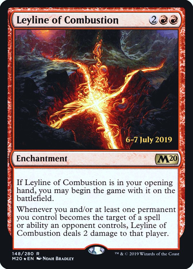 Leyline of Combustion  [Core Set 2020 Prerelease Promos] | Cracking-Singles