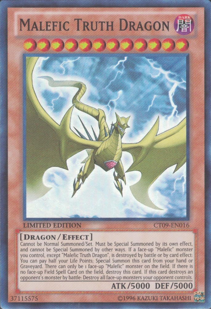 Malefic Truth Dragon [CT09-EN016] Super Rare | Cracking-Singles