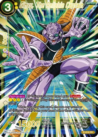 Ginyu, The Reliable Captain (Gold Stamped) [P-019] | Cracking-Singles