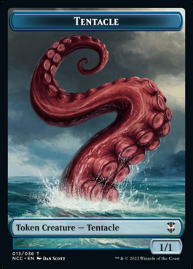 Tentacle // Clue Double-sided Token [Streets of New Capenna Commander Tokens] | Cracking-Singles