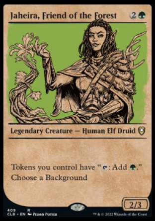 Jaheira, Friend of the Forest (Showcase) [Commander Legends: Battle for Baldur's Gate] | Cracking-Singles