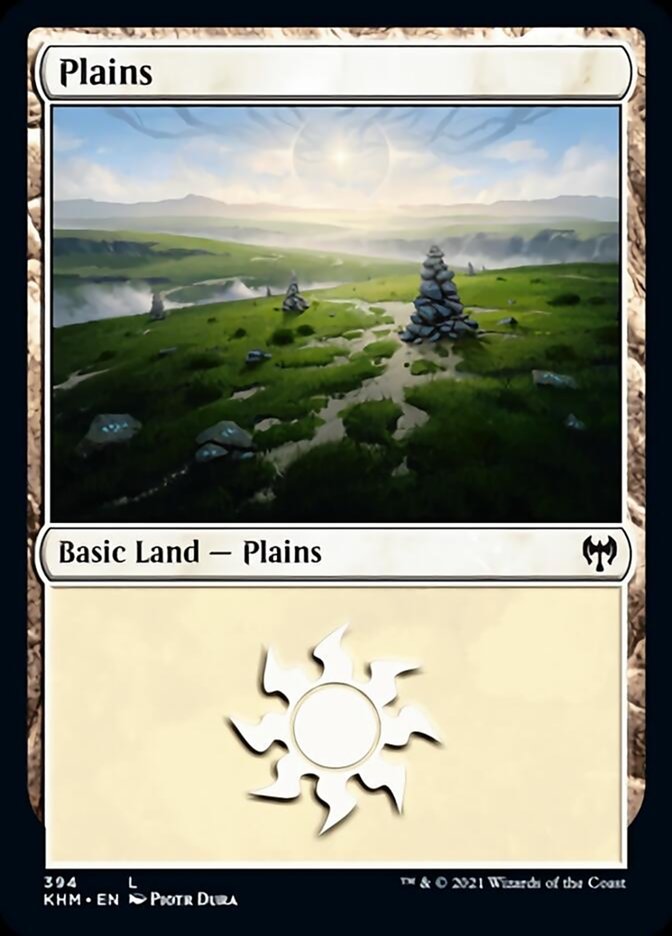 Plains (394) [Kaldheim] | Cracking-Singles