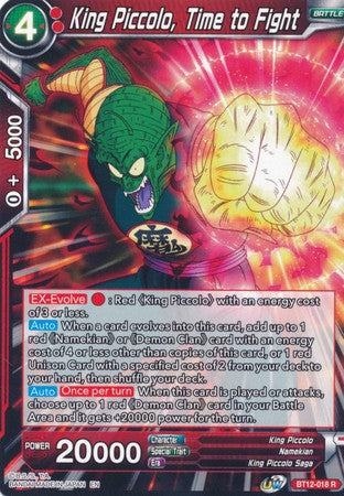 King Piccolo, Time to Fight [BT12-018] | Cracking-Singles