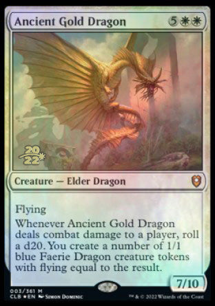 Ancient Gold Dragon [Commander Legends: Battle for Baldur's Gate Prerelease Promos] | Cracking-Singles