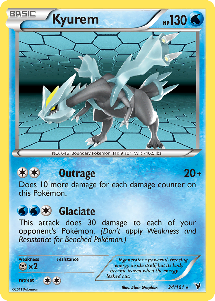 Kyurem (34/101) [Black & White: Noble Victories] | Cracking-Singles