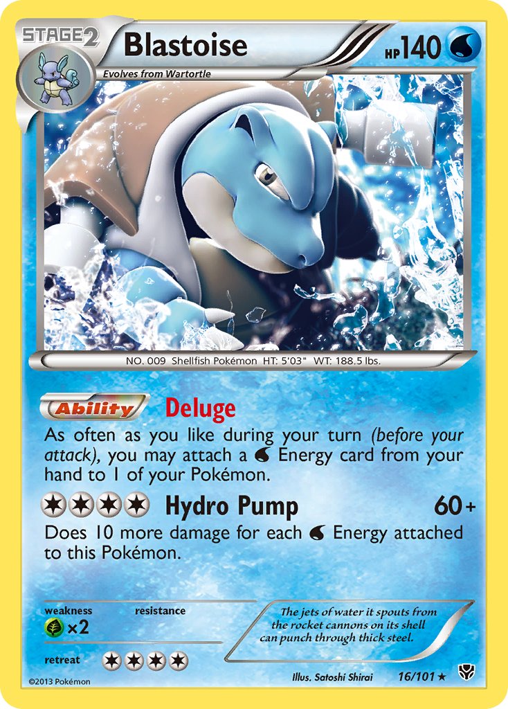 Blastoise (16/101) (Theme Deck Exclusive) [Black & White: Plasma Blast] | Cracking-Singles