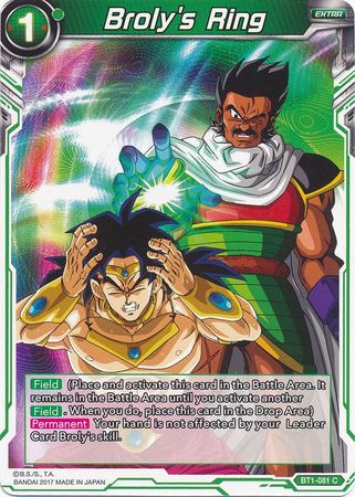 Broly's Ring [BT1-081] | Cracking-Singles