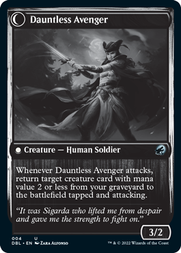 Bereaved Survivor // Dauntless Avenger [Innistrad: Double Feature] | Cracking-Singles