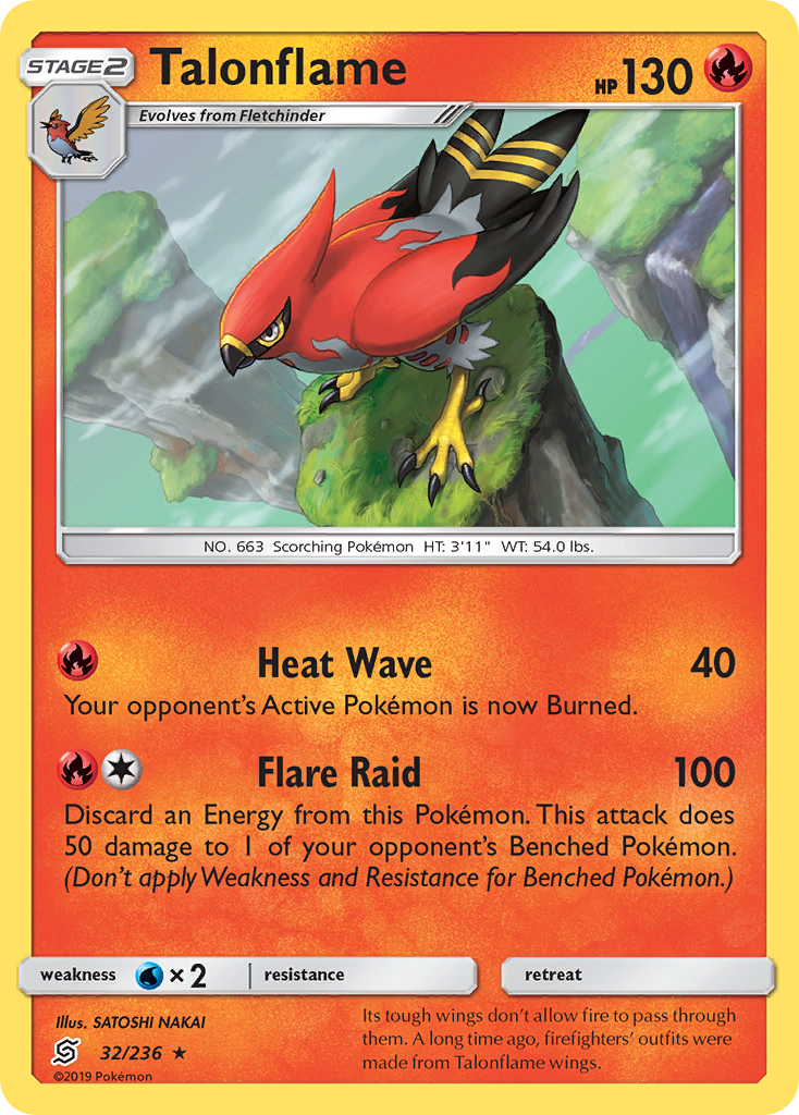 Talonflame (32/236) [Sun & Moon: Unified Minds] | Cracking-Singles