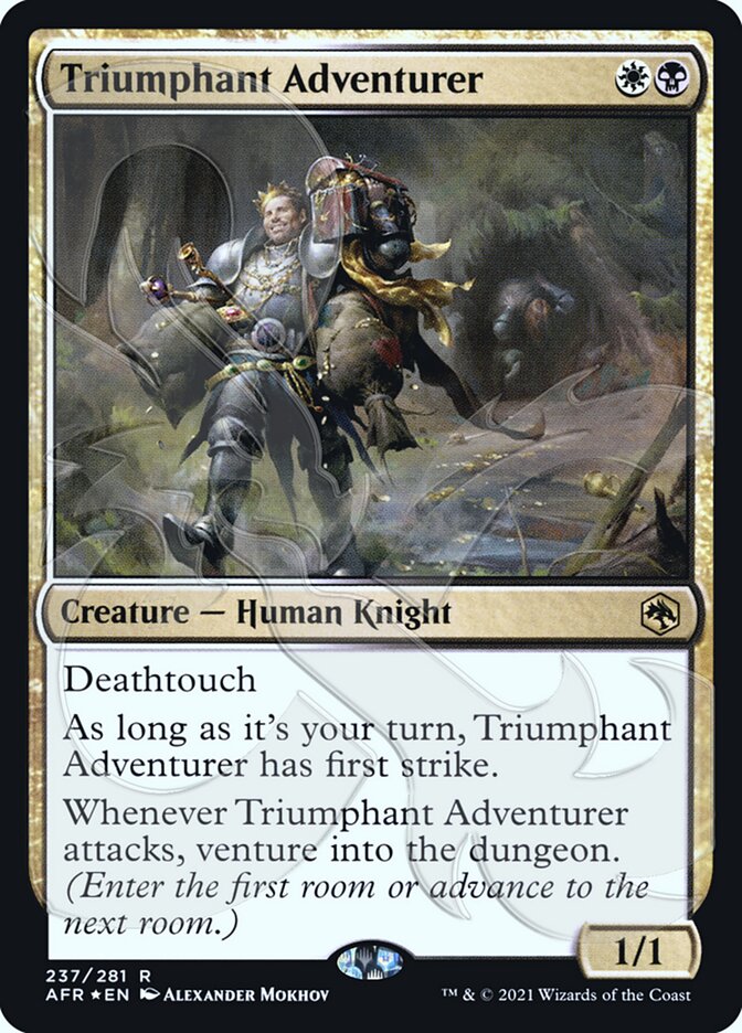 Triumphant Adventurer (Ampersand Promo) [Dungeons & Dragons: Adventures in the Forgotten Realms Promos] | Cracking-Singles