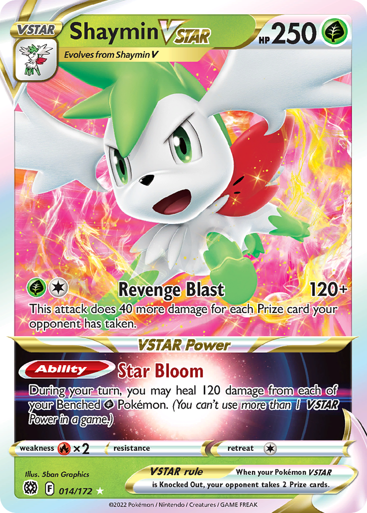 Shaymin VSTAR (014/172) (Jumbo Card) [Sword & Shield: Brilliant Stars] | Cracking-Singles