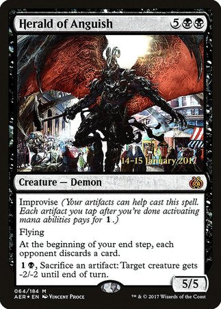 Herald of Anguish [Aether Revolt Prerelease Promos] | Cracking-Singles