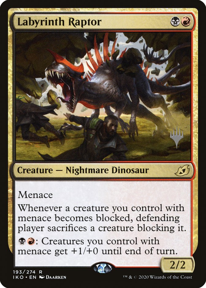 Labyrinth Raptor (Promo Pack) [Ikoria: Lair of Behemoths Promos] | Cracking-Singles