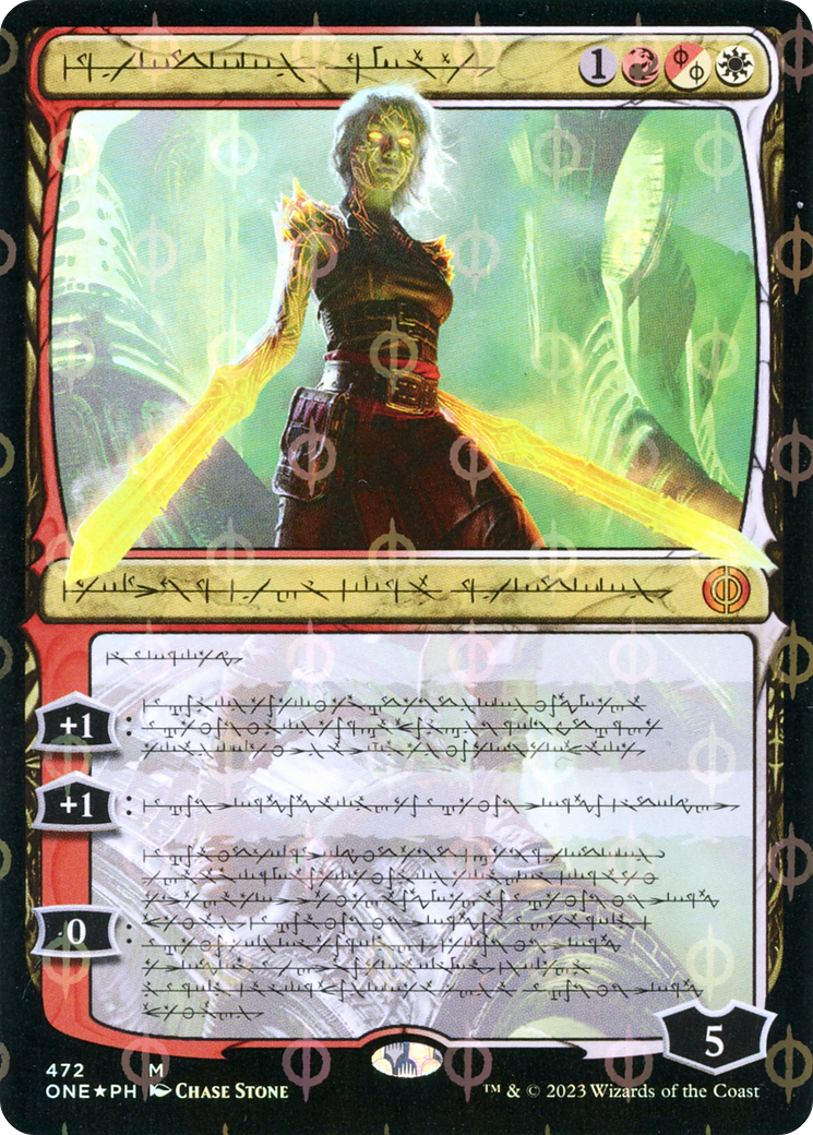 Nahiri, the Unforgiving (Phyrexian Step-and-Compleat Foil) [Phyrexia: All Will Be One] | Cracking-Singles