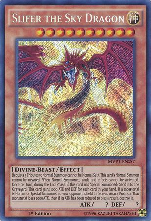 Slifer the Sky Dragon [MVP1-ENS57] Secret Rare | Cracking-Singles