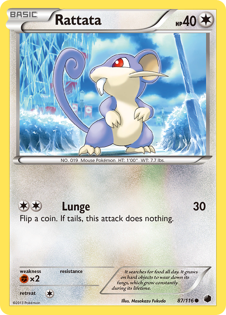 Rattata (87/116) [Black & White: Plasma Freeze] | Cracking-Singles