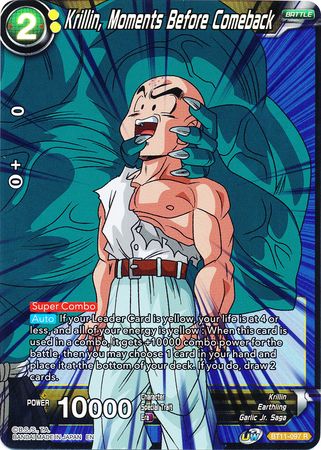 Krillin, Moments Before Comeback [BT11-097] | Cracking-Singles