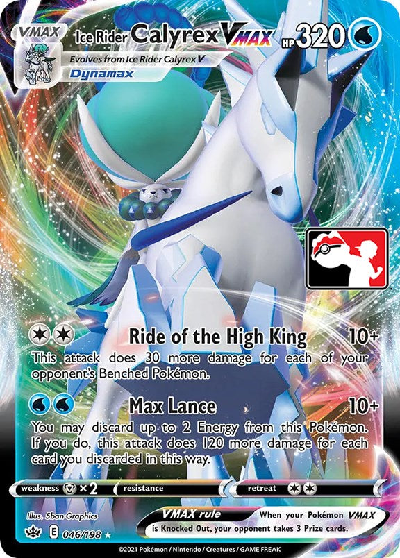 Ice Rider Calyrex VMAX (046/198) [Prize Pack Series One] | Cracking-Singles