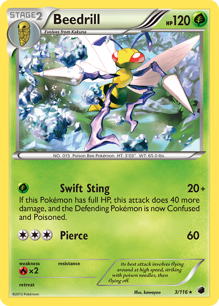 Beedrill (3/116) [Black & White: Plasma Freeze] | Cracking-Singles