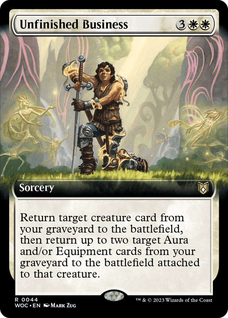 Unfinished Business (Extended Art) [Wilds of Eldraine Commander] | Cracking-Singles