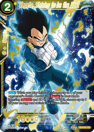 Vegeta, Striving to be the Best (Gold Stamped) [TB3-051] | Cracking-Singles