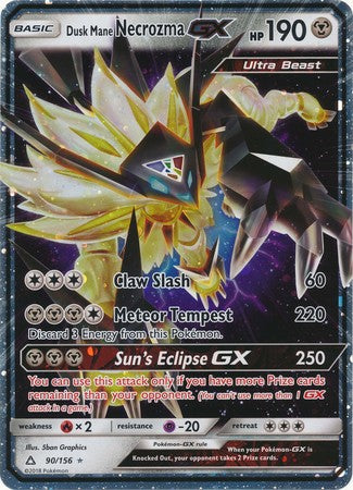 Dusk Mane Necrozma GX (90/156) (Jumbo Card) [Sun & Moon: Ultra Prism] | Cracking-Singles