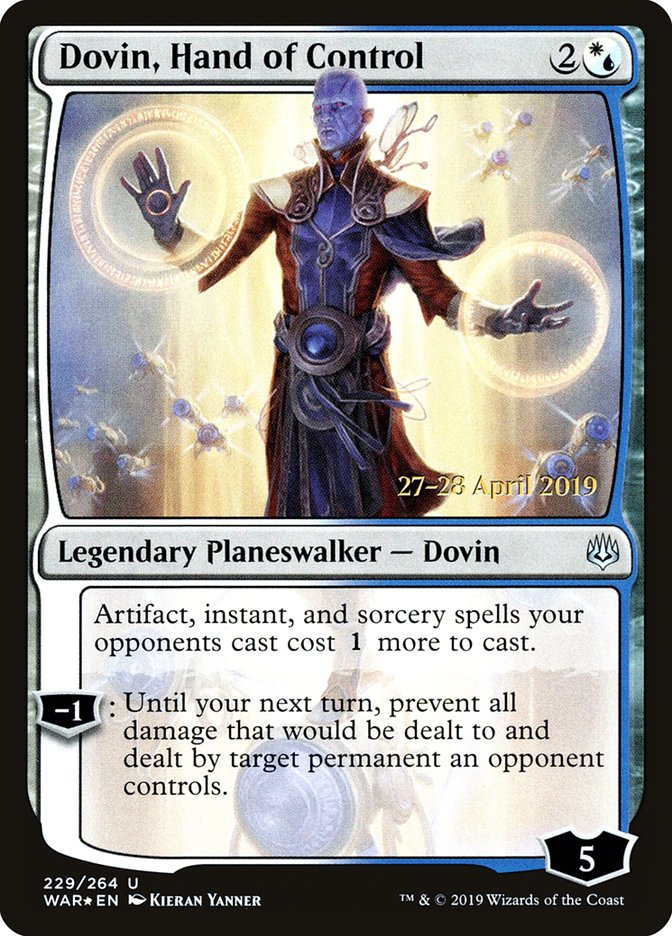 Dovin, Hand of Control  [War of the Spark Prerelease Promos] | Cracking-Singles