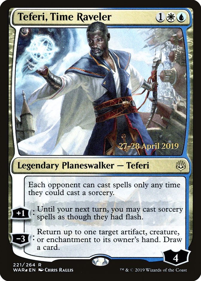 Teferi, Time Raveler  [War of the Spark Prerelease Promos] | Cracking-Singles