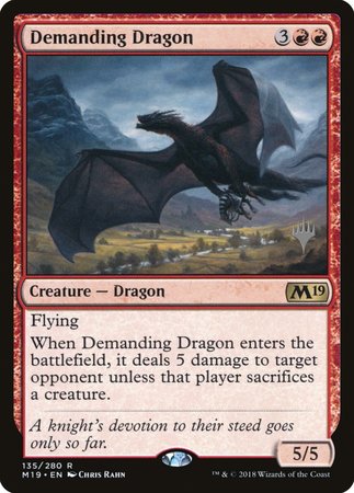 Demanding Dragon [Core Set 2019 Promos] | Cracking-Singles