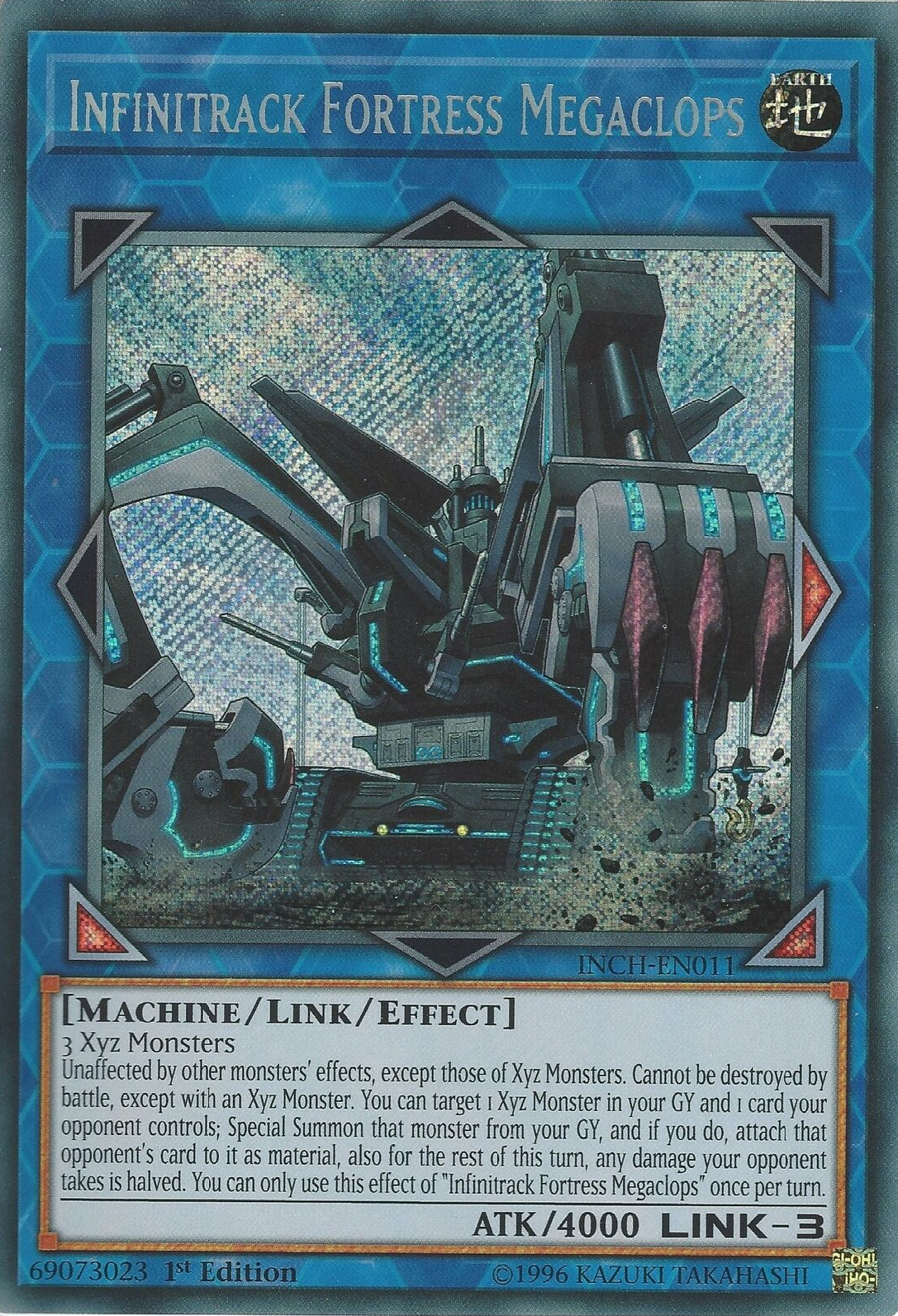 Infinitrack Fortress Megaclops [INCH-EN011] Secret Rare | Cracking-Singles