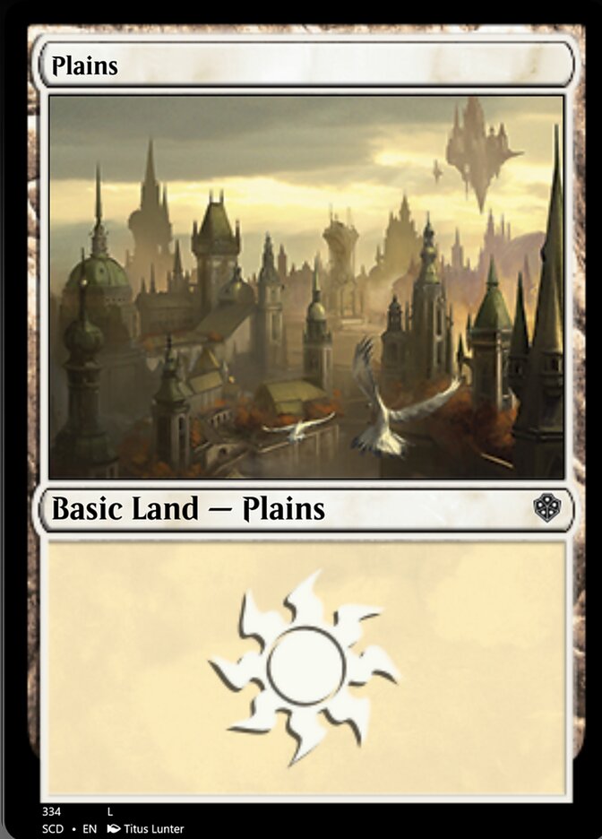 Plains (334) [Starter Commander Decks] | Cracking-Singles