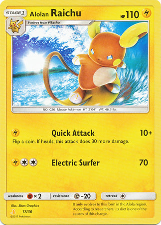 Alolan Raichu (17/30) [Sun & Moon: Trainer Kit - Alolan Raichu] | Cracking-Singles