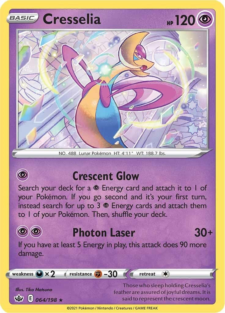 Cresselia (064/198) (Theme Deck Exclusive) [Sword & Shield: Chilling Reign] | Cracking-Singles